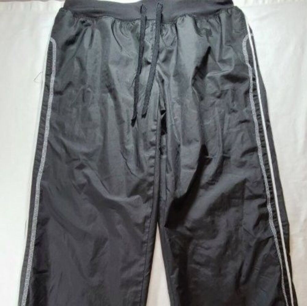 Athletic Works Track Pants Women S Black Mesh Lined Jogger Windbreaker